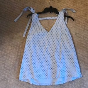 Fun sleeveless bow top